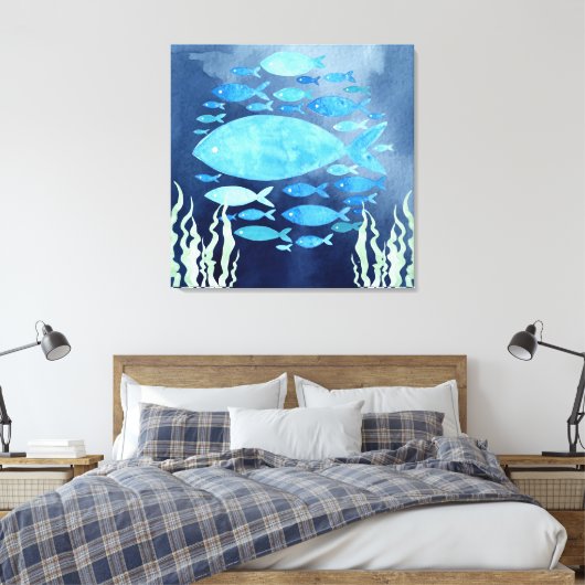 Fisch in gesteppten Leinwand (Insitu (Schlafzimmer))