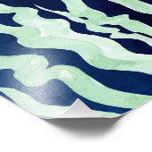 Fisch in gesteppten Leinwand Fotodruck (Ecke)