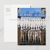 Fisch in Seward, Alaska Postkarte (Vorne/Hinten)