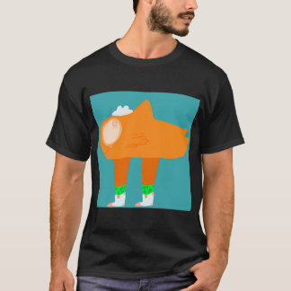 Fisch in Stiefeln, Cowboy-Fisch-Cartoonfigur T-Shirt