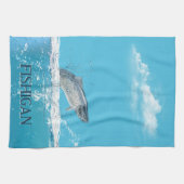 Fisch in Wasser in Michigan Geschirrtuch (Horizontal)