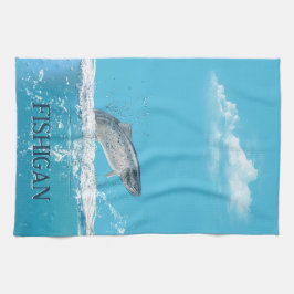 Fisch in Wasser in Michigan Geschirrtuch