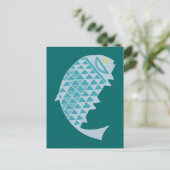 Fisch Indianer Fisch Indianer Postkarte (Stehend Vorderseite)