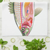 Fisch-innere Organe vektorkunst-Diagramm Anatomie Handtuch (Gefaltet)