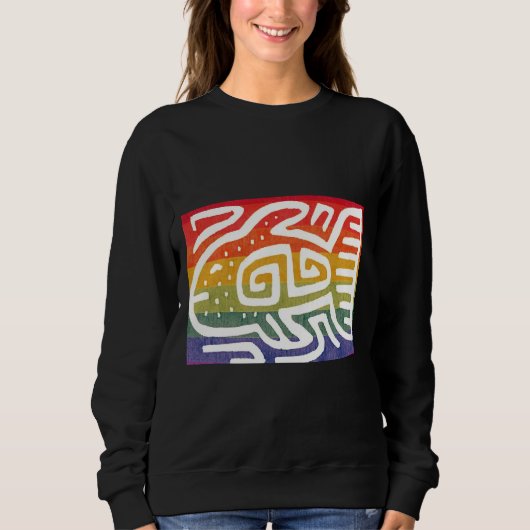 Fisch Iris farbige Fische Sweatshirt (Vorderseite)