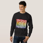 Fisch Iris farbige Fische Sweatshirt (Vorne ganz)