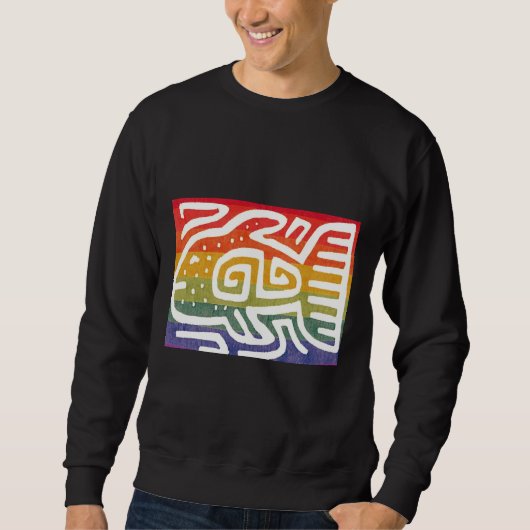 Fisch Iris farbige Fische Sweatshirt (Vorderseite)