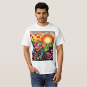 Fisch isst Blume 2 T-Shirt (Vorne ganz)