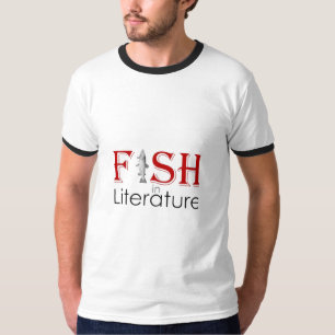 Fisch ist Literatur Lustiges Angel-Shirt-Zitat T-Shirt