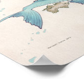 Fisch-Japanische Karte (nicht etikettiert) Poster (Ecke)