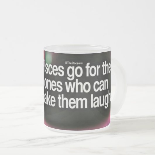 Fisch-Kaffee/Tee-Tasse Mattglastasse (VorderseiteRechts)