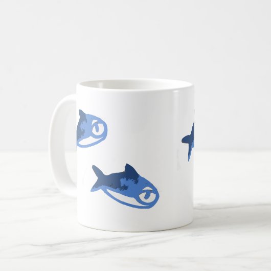 Fisch Kaffeetasse (Vorderseite Links)