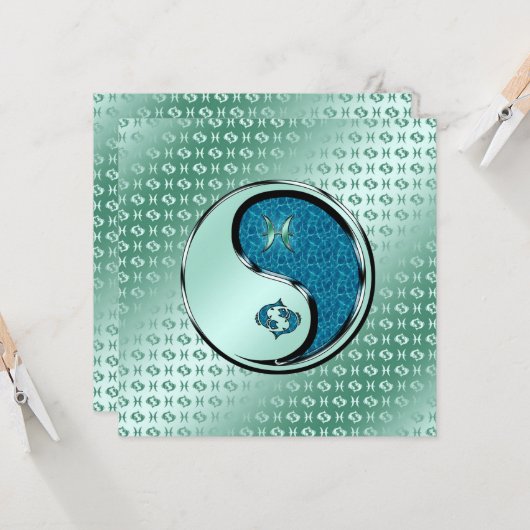 Fisch Karte (Vorderseite/Rückseite Beispiel)