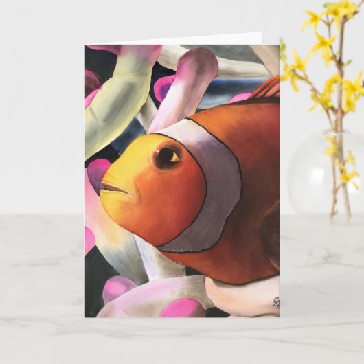 Fisch Karte (Gelbe Blume)