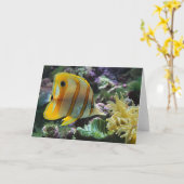 Fisch Karte (Gelbe Blume)