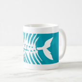 Fisch-Knochen-Skelett-Tasse Kaffeetasse (VorderseiteRechts)