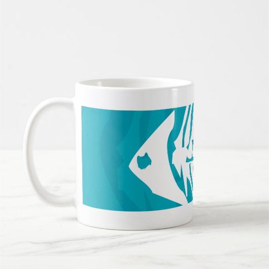 Fisch-Knochen-Skelett-Tasse Kaffeetasse (Links)