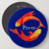 "Fisch" Knopf oder -Abzeichen Button (Vorne & Hinten)