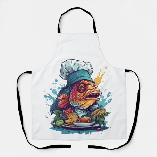 Fisch Koch Phantastisch Wildtiere Liebliche Fische Schürze (Vorderseite)