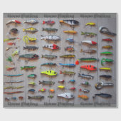 Fisch-Köder-Papier Geschenkpapier (Flach)