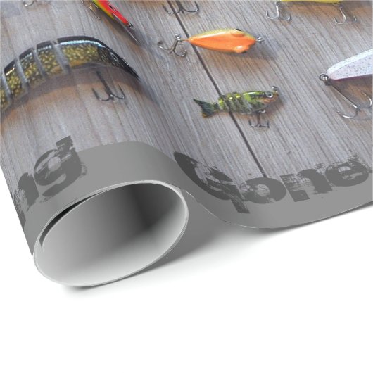 Fisch-Köder-Papier Geschenkpapier (Rolleneckpunkt)