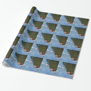 Fisch, Koi Karpfen im Teich Geschenkpapier