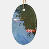 Fisch, Koi Karpfen im Teich Keramikornament (Links)