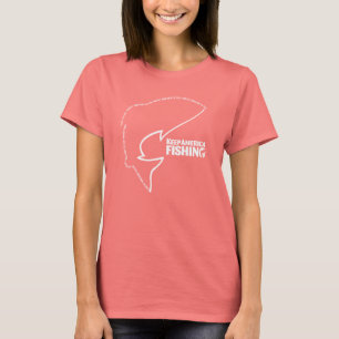 Fisch-Kontur-Shirt T-Shirt