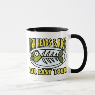 Fisch-Köpfe und Reis-Tasse Tasse