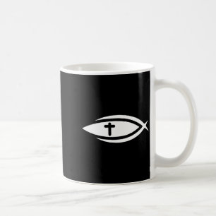 Fisch Kreuz Jesus Christliche Gebete Männer Frauen Kaffeetasse