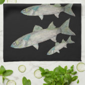 Fisch Küchenhandtuch Geschirrtuch (Gefaltet)