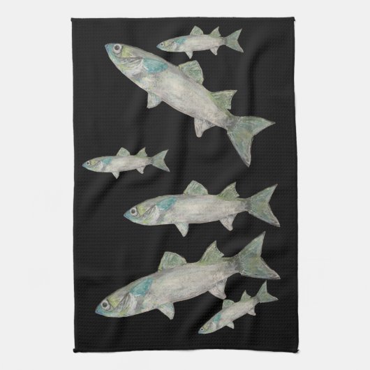 Fisch Küchenhandtuch Geschirrtuch (Vertikal)