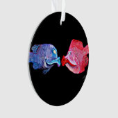 "Fisch-" Kunst durch Mike Quinn küssend Ornament (Vorderseite)