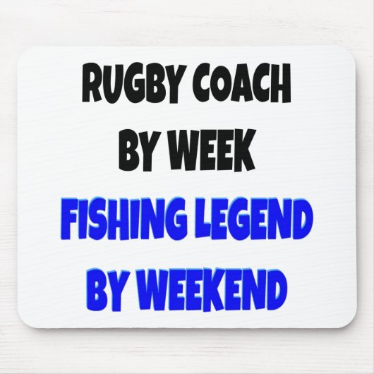 Fisch Legend Rugby Coach Mousepad (Vorne)