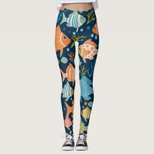 Fisch Leggings (Vorderseite)