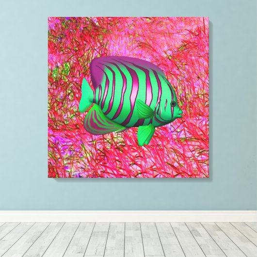 Fisch Leinwanddruck (Insitu (Holzboden))