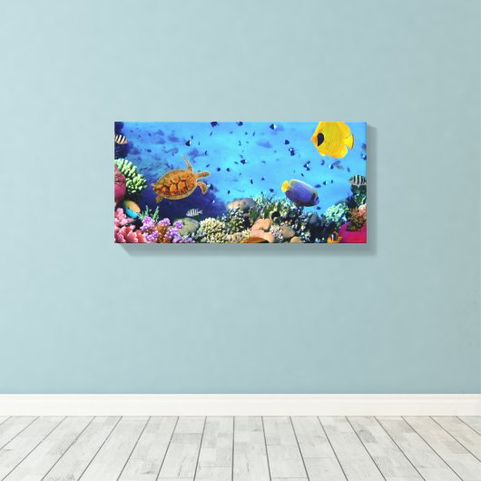 Fisch Leinwanddruck (Insitu (Holzboden))