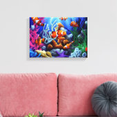 Fisch Leinwanddruck (Insitu (Wohnzimmer))
