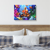Fisch Leinwanddruck (Insitu (Schlafzimmer))