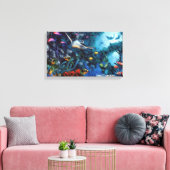 Fisch Leinwanddruck (Insitu (Wohnzimmer))