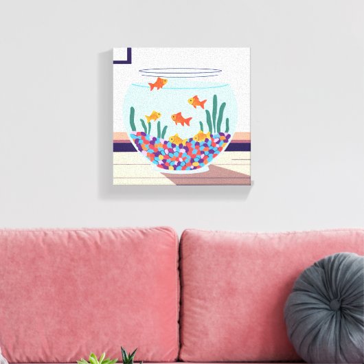 Fisch Leinwanddruck (Insitu (Wohnzimmer))