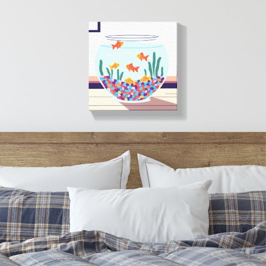 Fisch Leinwanddruck (Insitu (Schlafzimmer))