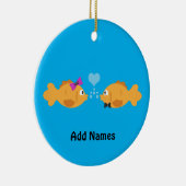 Fisch-Liebe Keramik Ornament (Rechts)