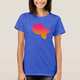 Fisch-Logo Blau T-Shirt