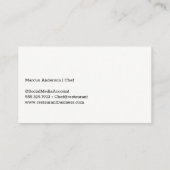 Fisch-Logo | Meeresgrund Visitenkarte (Rückseite)