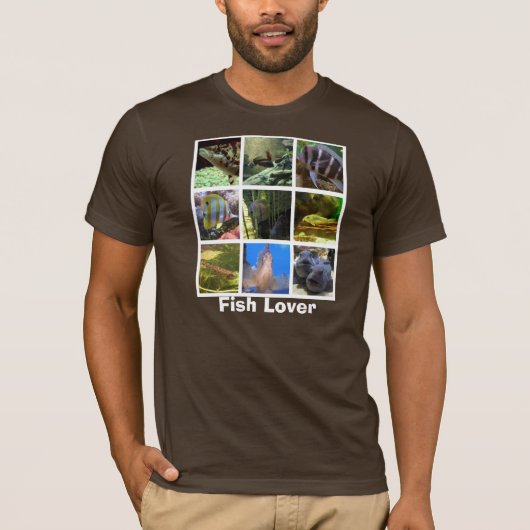 Fisch Lover Grid T-Shirt (Vorderseite)