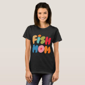 Fisch-Mama (Lila) T-Shirt (Vorne ganz)