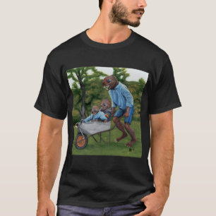 Fisch-Mann Herbst-Fantasie-Illustration T-Shirt