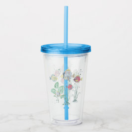 Fisch, Meeresboden, Meer. Acryltrinkbecher