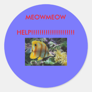 Fisch, MEOWMEOW HILFE!!!!!!!!!!!!!!!!!!! Runder Aufkleber